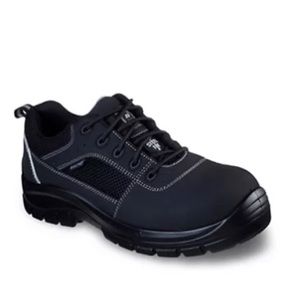 Size 12 steel toed shoes by sketchers with memory foam
